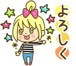 Drawing girls sticker 1 sticker #7968211