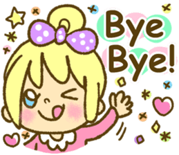 Drawing girls sticker 1 sticker #7968216