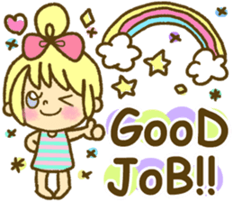 Drawing girls sticker 1 sticker #7968217