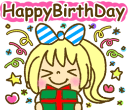 Drawing girls sticker 1 sticker #7968218