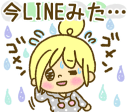 Drawing girls sticker 1 sticker #7968222