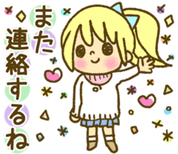 Drawing girls sticker 1 sticker #7968225