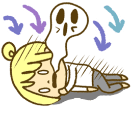 Drawing girls sticker 1 sticker #7968226