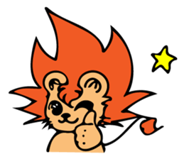 Cheerful Lion and Carefree Rabbit sticker #7968476