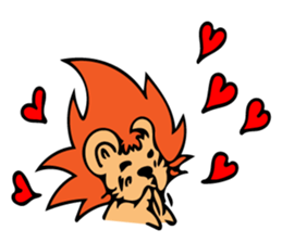 Cheerful Lion and Carefree Rabbit sticker #7968481