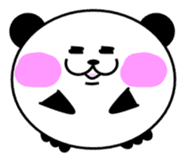 One head and body of panda sticker #7968845