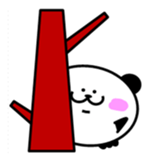 One head and body of panda sticker #7968846