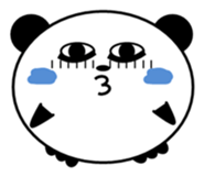 One head and body of panda sticker #7968853