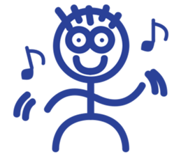 stick person BOU sticker #7969367