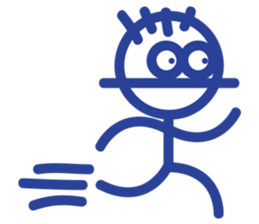 stick person BOU sticker #7969369