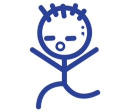 stick person BOU sticker #7969371