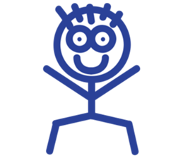 stick person BOU sticker #7969375