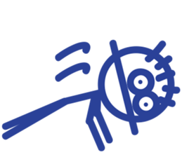 stick person BOU sticker #7969382