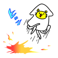 Let's play with Squid cat sticker #7969666