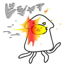 Let's play with Squid cat sticker #7969667