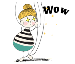 Wooden baby sticker #7970963