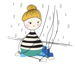 Wooden baby sticker #7970965