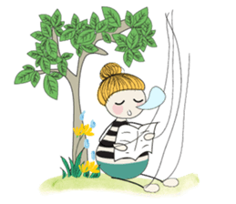 Wooden baby sticker #7970967