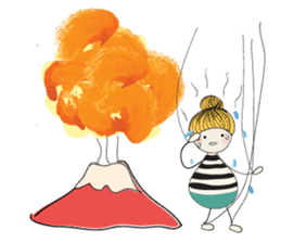 Wooden baby sticker #7970969