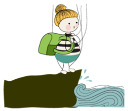 Wooden baby sticker #7970979