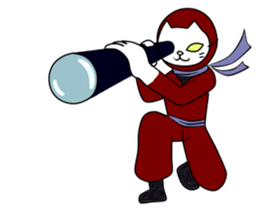 ninja akaneko sticker #7971367