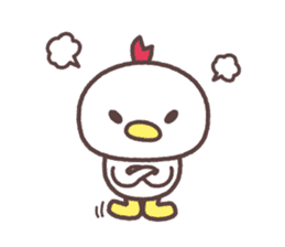 Cute fowl sticker #7971619