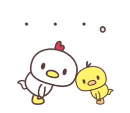 Cute fowl sticker #7971636