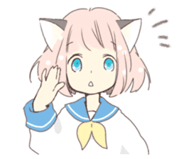 Cat ear girl Necoco 1 sticker #7971704