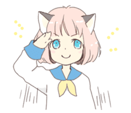 Cat ear girl Necoco 1 sticker #7971705