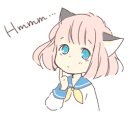 Cat ear girl Necoco 1 sticker #7971708