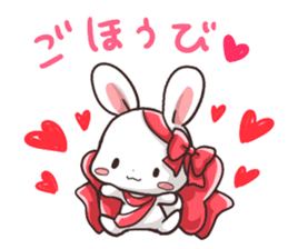 Always together Rabbit & Bear's love3 sticker #7971820