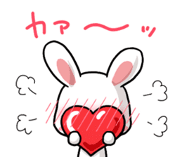 Always together Rabbit & Bear's love3 sticker #7971825