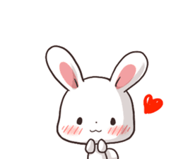 Always together Rabbit & Bear's love3 sticker #7971826