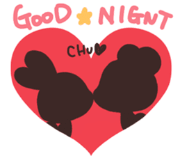 Always together Rabbit & Bear's love3 sticker #7971835