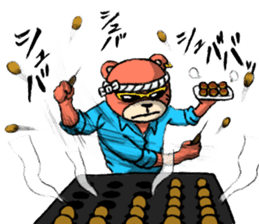 bear yakuza,kansai dialect sticker #7972001