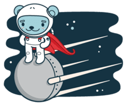 Jokukuma, the Space Bear sticker #7972725