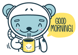 Jokukuma, the Space Bear sticker #7972726