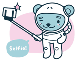 Jokukuma, the Space Bear sticker #7972727