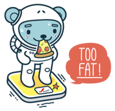 Jokukuma, the Space Bear sticker #7972733