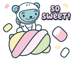 Jokukuma, the Space Bear sticker #7972736