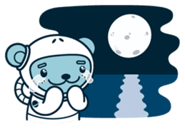 Jokukuma, the Space Bear sticker #7972739