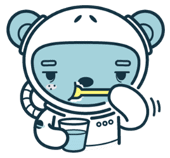 Jokukuma, the Space Bear sticker #7972743