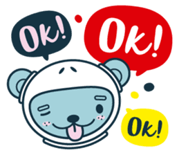 Jokukuma, the Space Bear sticker #7972750