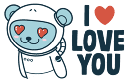 Jokukuma, the Space Bear sticker #7972751