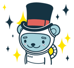 Jokukuma, the Space Bear sticker #7972757