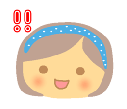 Wonderful girl sticker #7973780