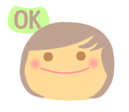 Wonderful girl sticker #7973803