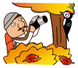 Let's go to camp! Dog and man(japan) sticker #7974841