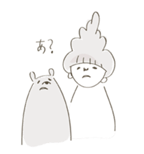 Daily life of a bear and I sticker #7976248