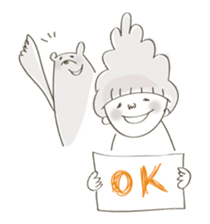 Daily life of a bear and I sticker #7976252